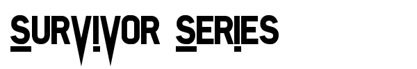 Survivor Series font preview